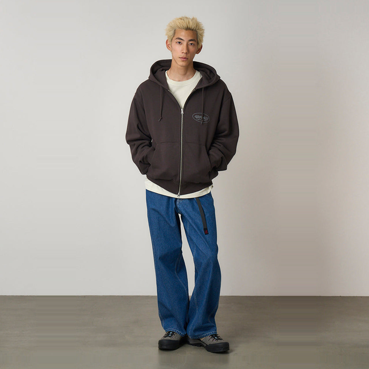 Gramicci Original Freedom Zip Hooded Sweatshirt - Deep Brown