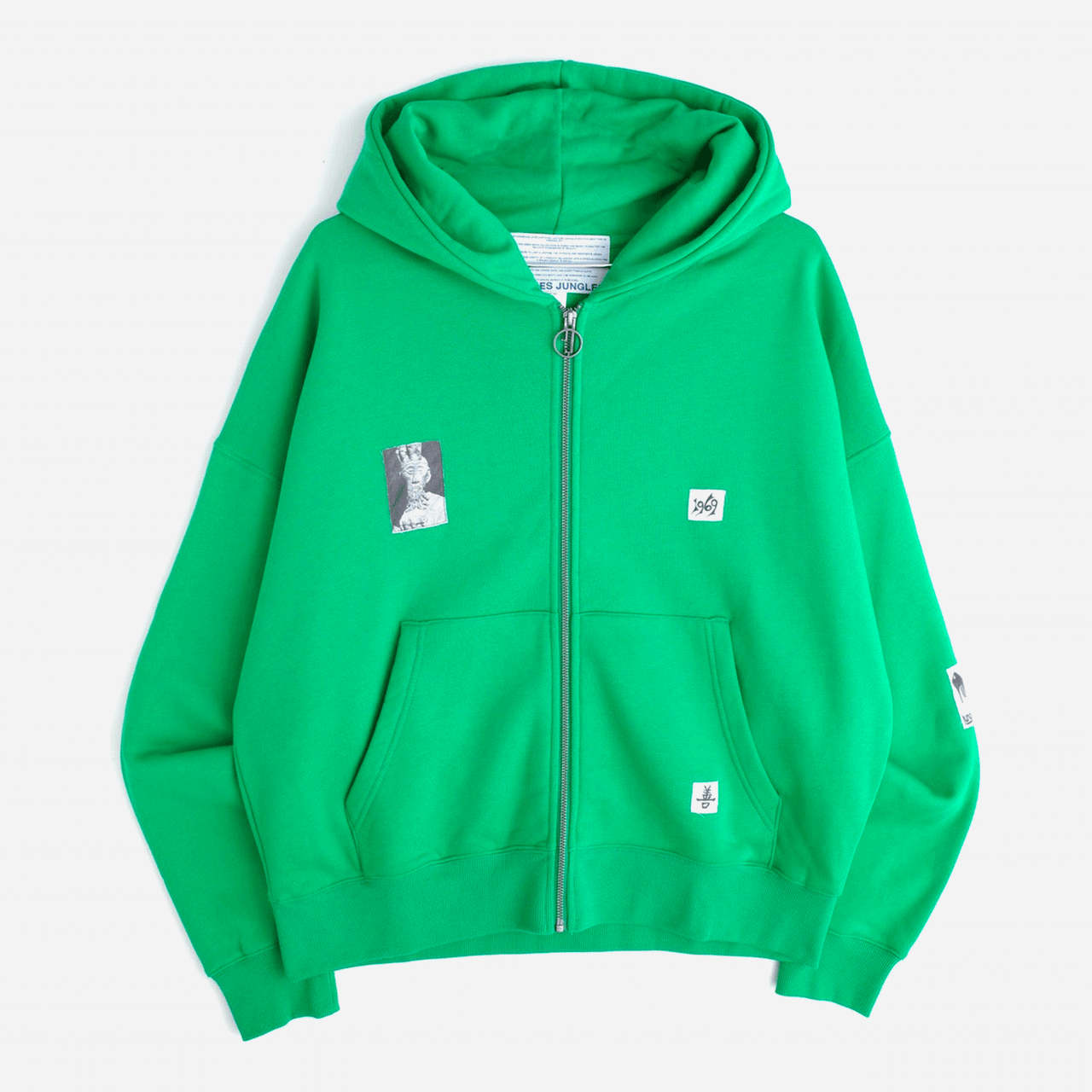 Jungles 1969 Patches Zip Up Hoodie