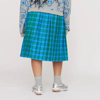 LO x Nhozagri Check Pleated Skirt