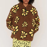 Flower Fleece Hoodie