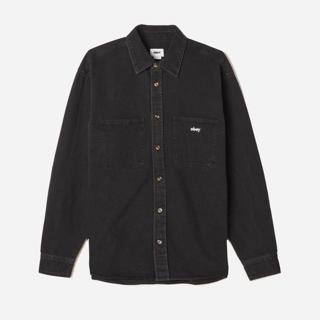 Obey Bigwig Dean Denim Woven - Faded Black