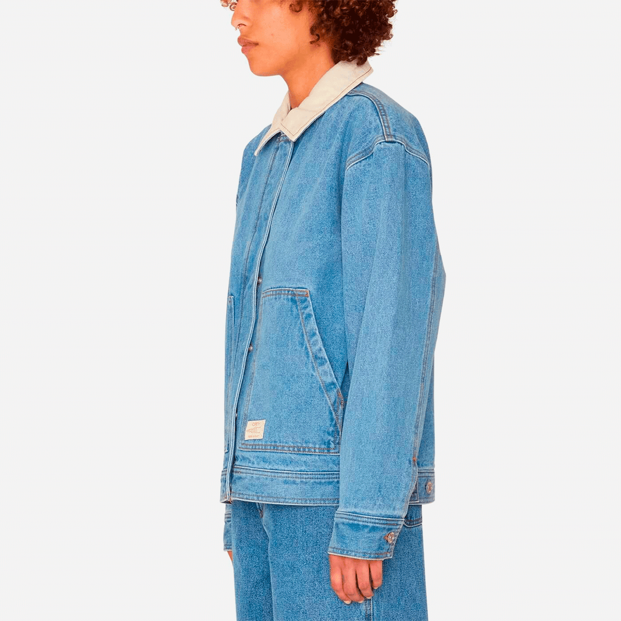 Obey Sybil Jacket - Light Indigo