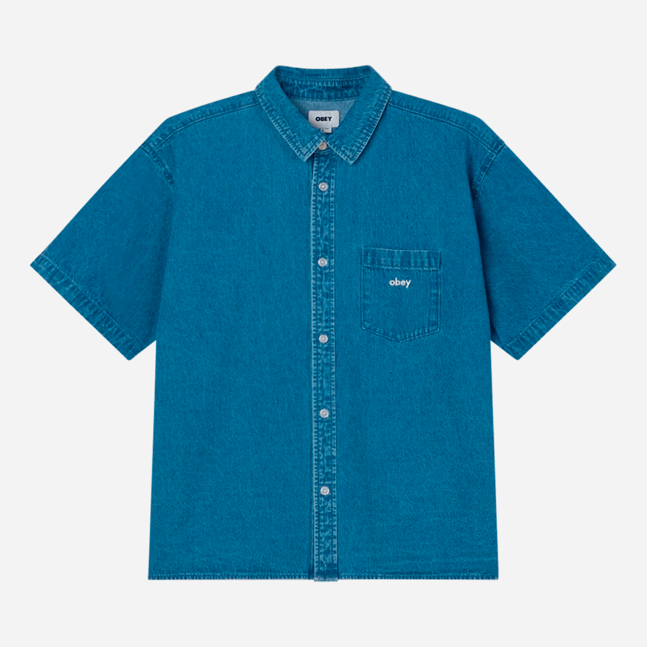 Obey Bigwig Denim Shirt - Light Indigo