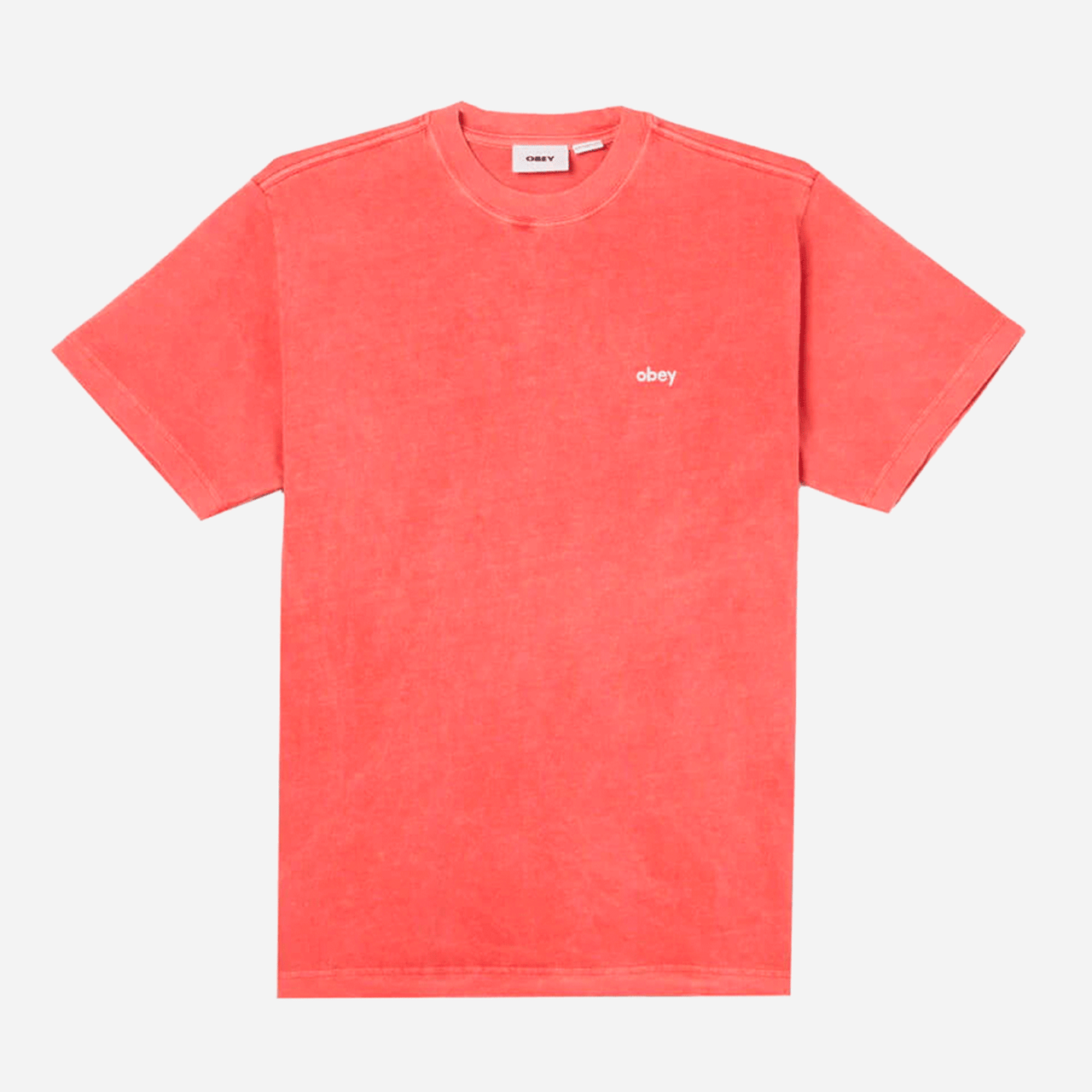 Obey Lowercase Pigment Tee - Mineral Red