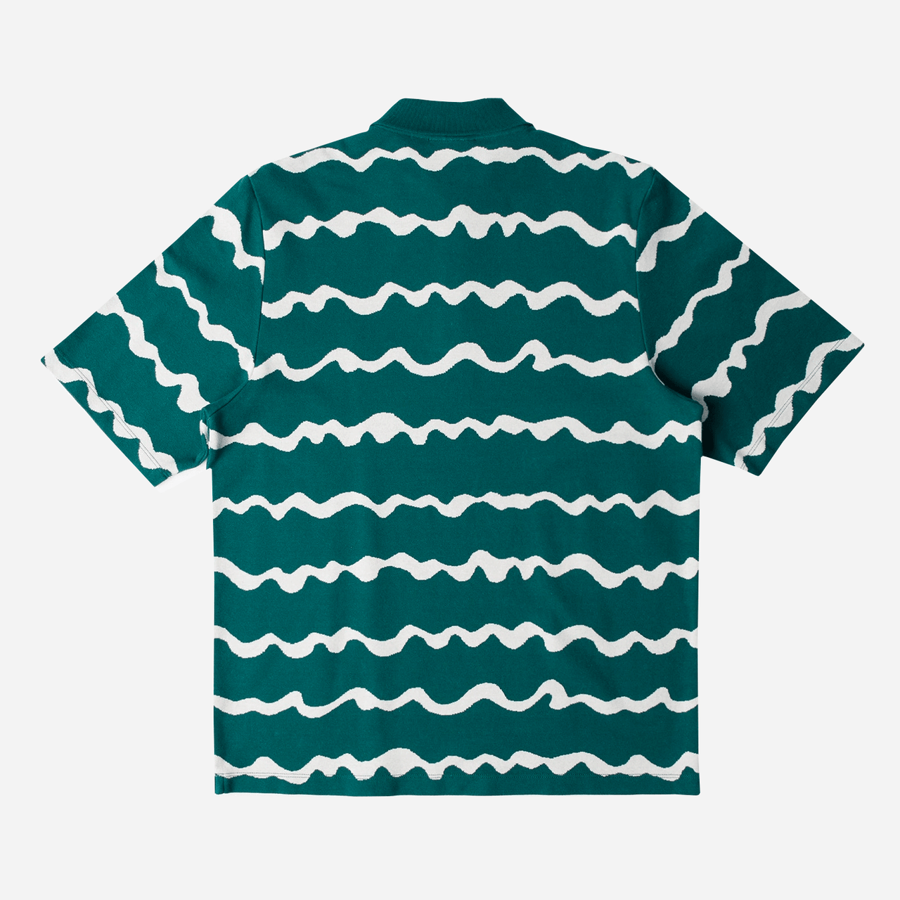 By Parra Broken Waves Polo Shirt - Pine green