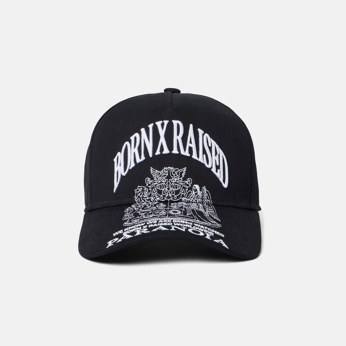 Born & Raised Paranoia Crest Snapback - Black
