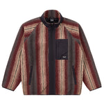 Radiant Stripe Fleece Jacket - Maroon Multi