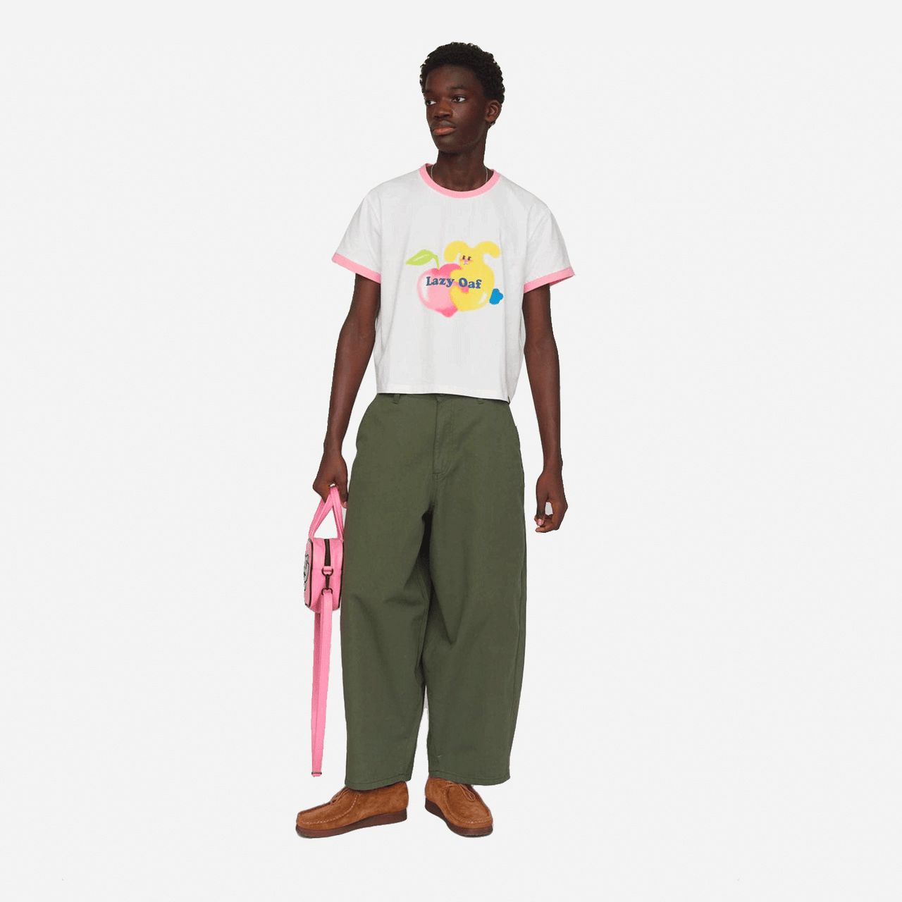 Peach Rabbit Fitted Tee