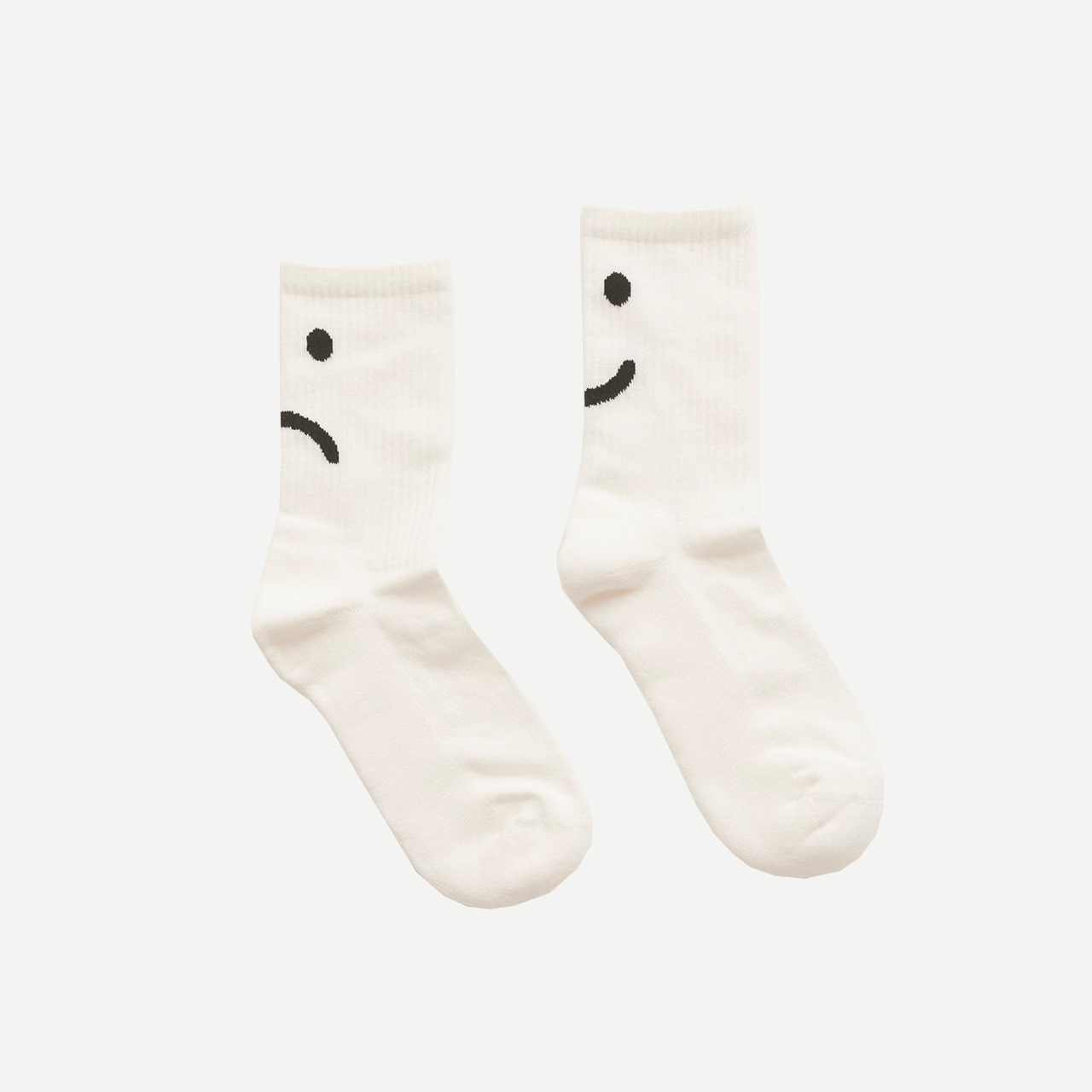 Happy Sad White Socks
