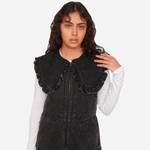 Big Collar Gilet Jumpsuit