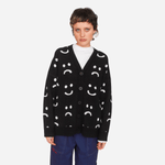 Black Happy Sad Cardigan