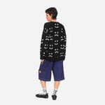 Black Happy Sad Cardigan