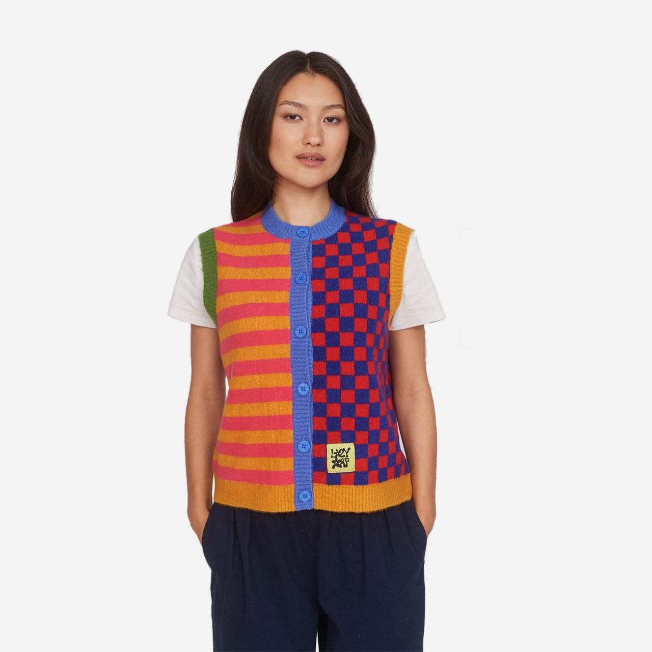 Lazy Oaf Jumbled Up Knitted Vest