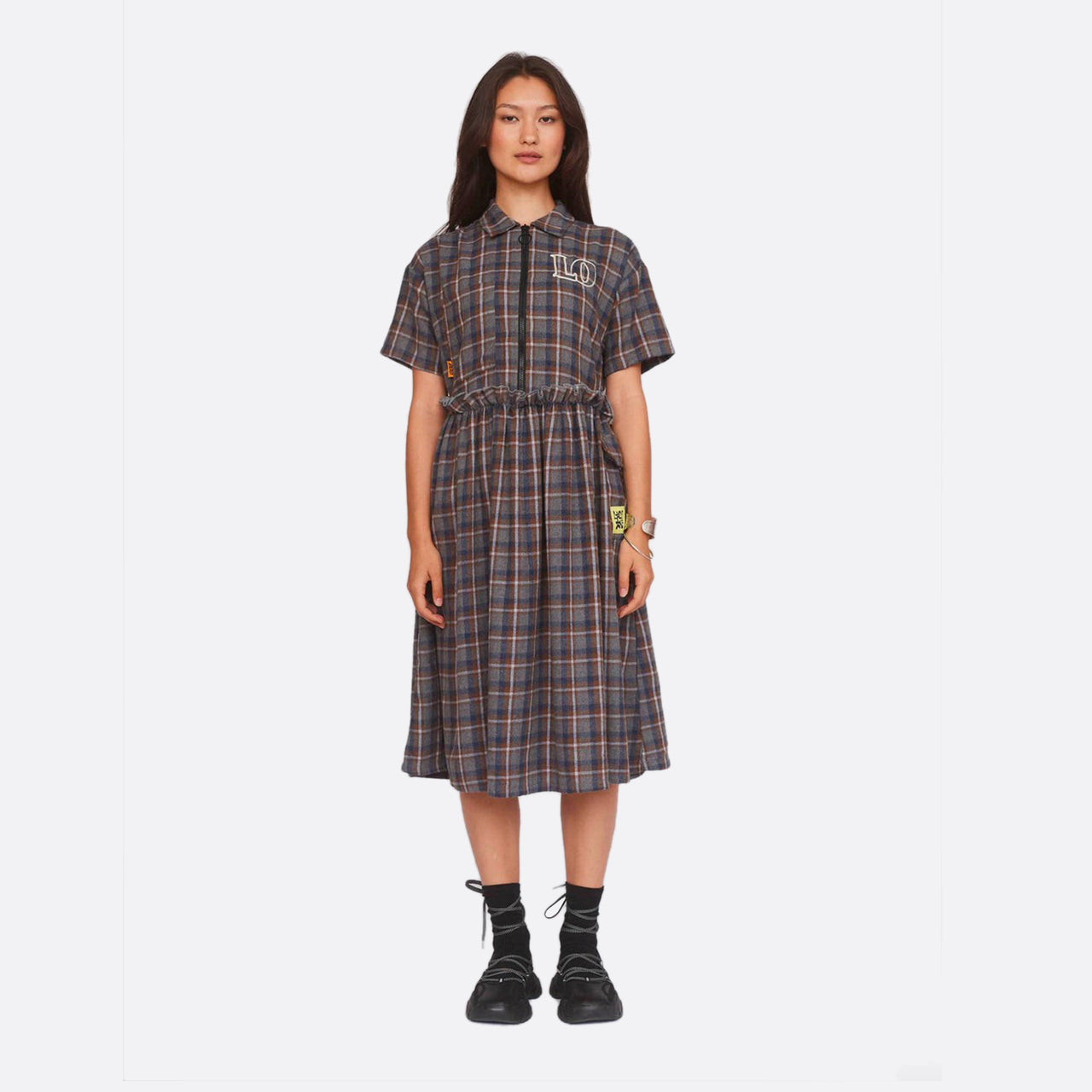 Lazy Oaf Mismatch Midi Dress
