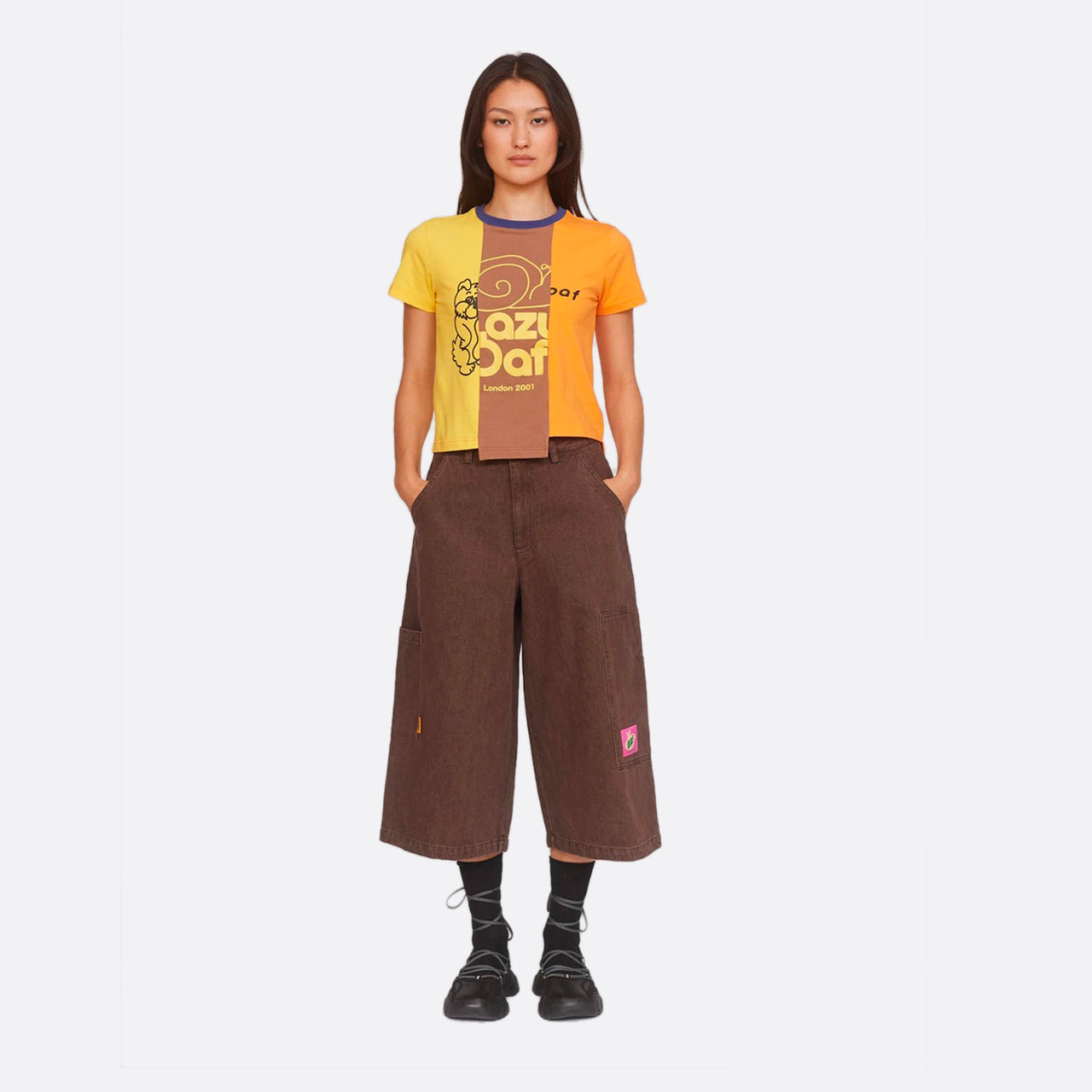 Lazy Oaf Fail Cropped Trousers