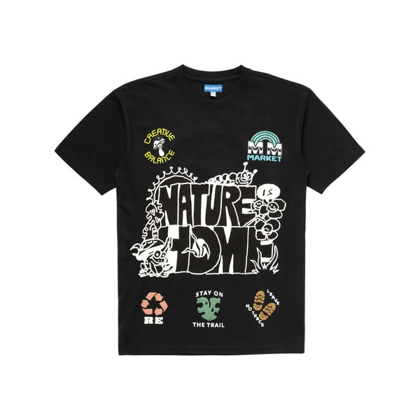 Nature Is Home T-Shirt - Vintage Black