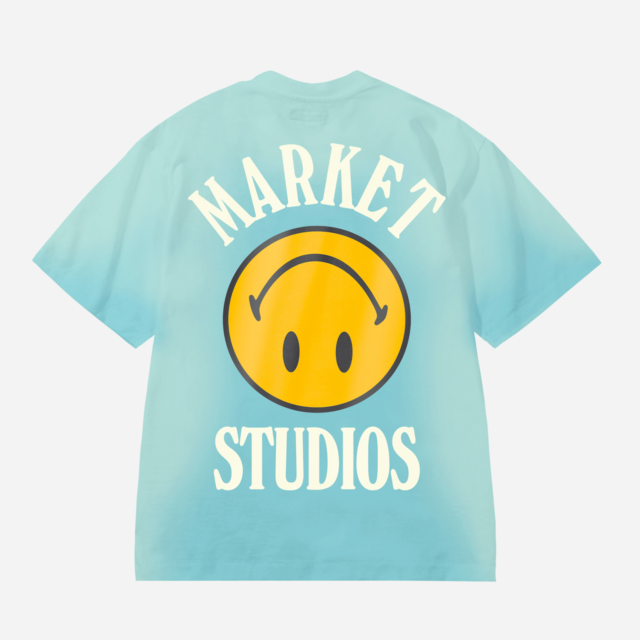 Market Upside Down Lockup T-Shirt - Retro Blue