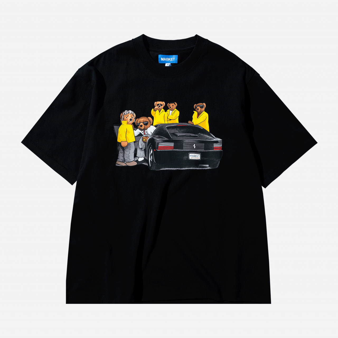Market High Security Bear T-Shirt - Black