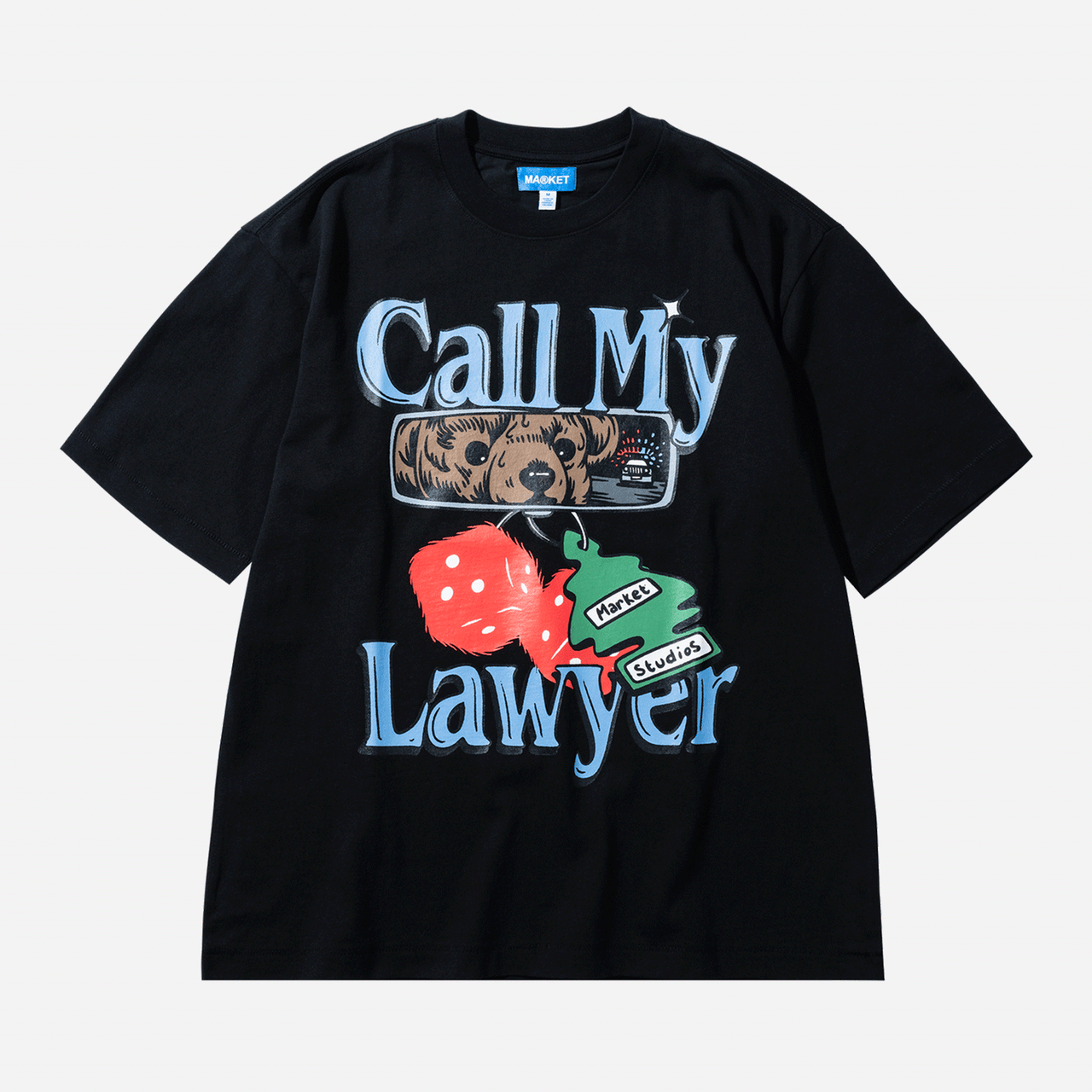 Market Call My Lawyer Chase T-Shirt - Pirate Black