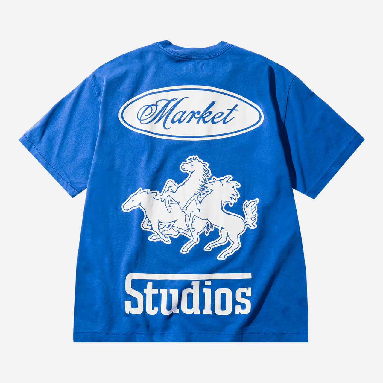 Market Stallion T-Shirt - Dazzling Blue