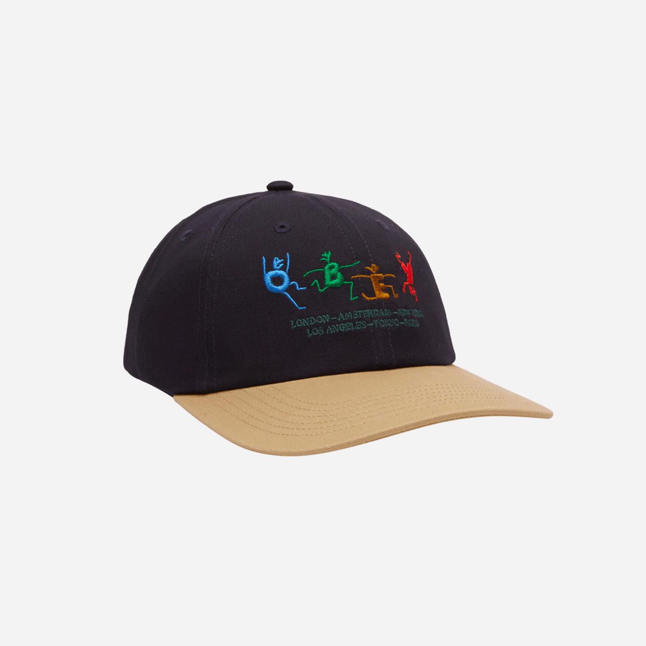 City People Twill 6 Panel - Navy Multi