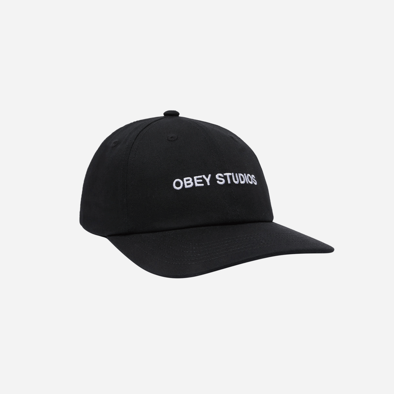 Obey Studios Twill 6 Panel - Black