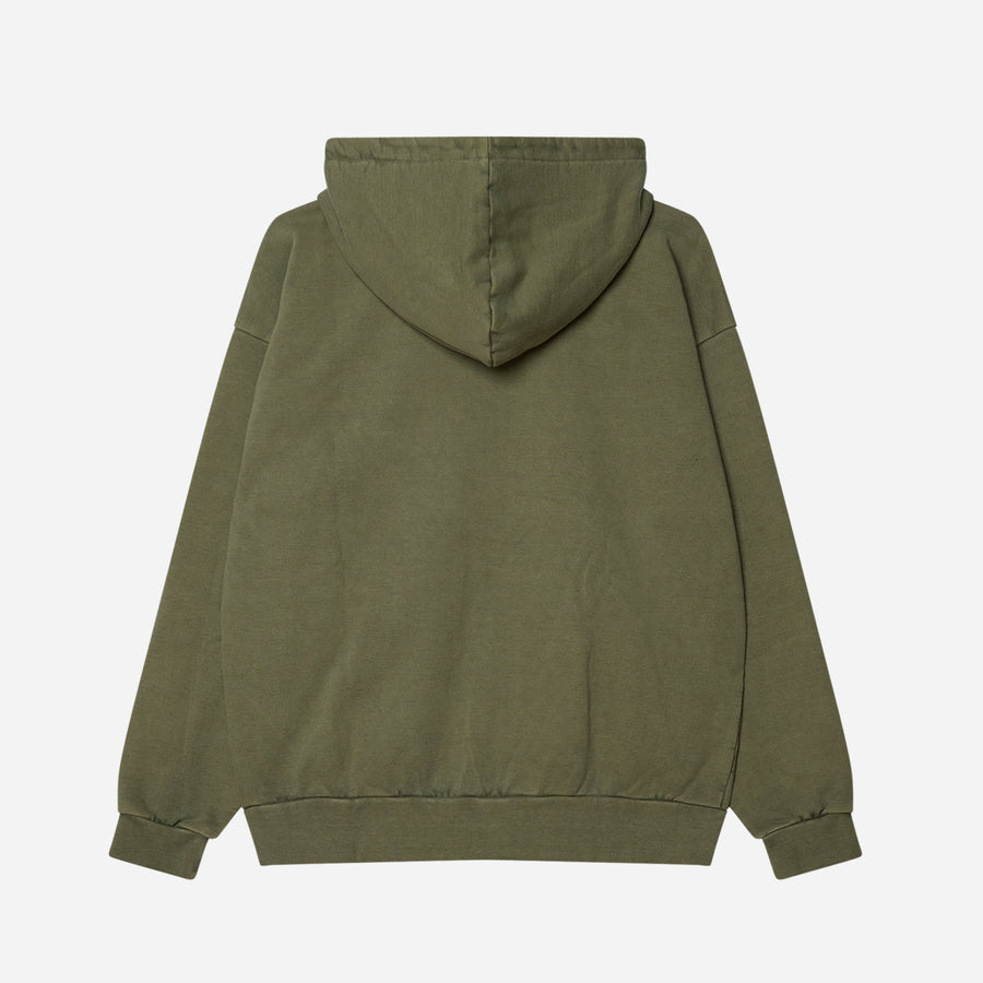 Obey Lowercase Pigment Zip Hood - Pigment Deep Lichen Green secondary