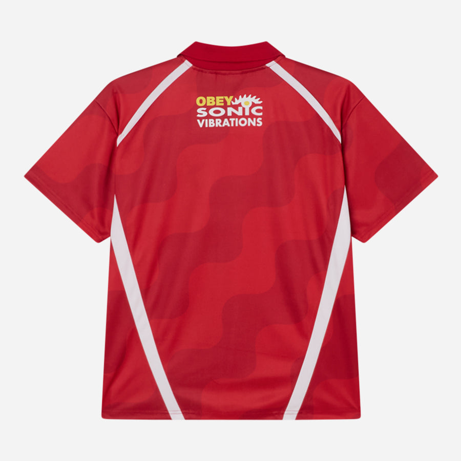Obey Soccer Jersey - Red Multi secondary