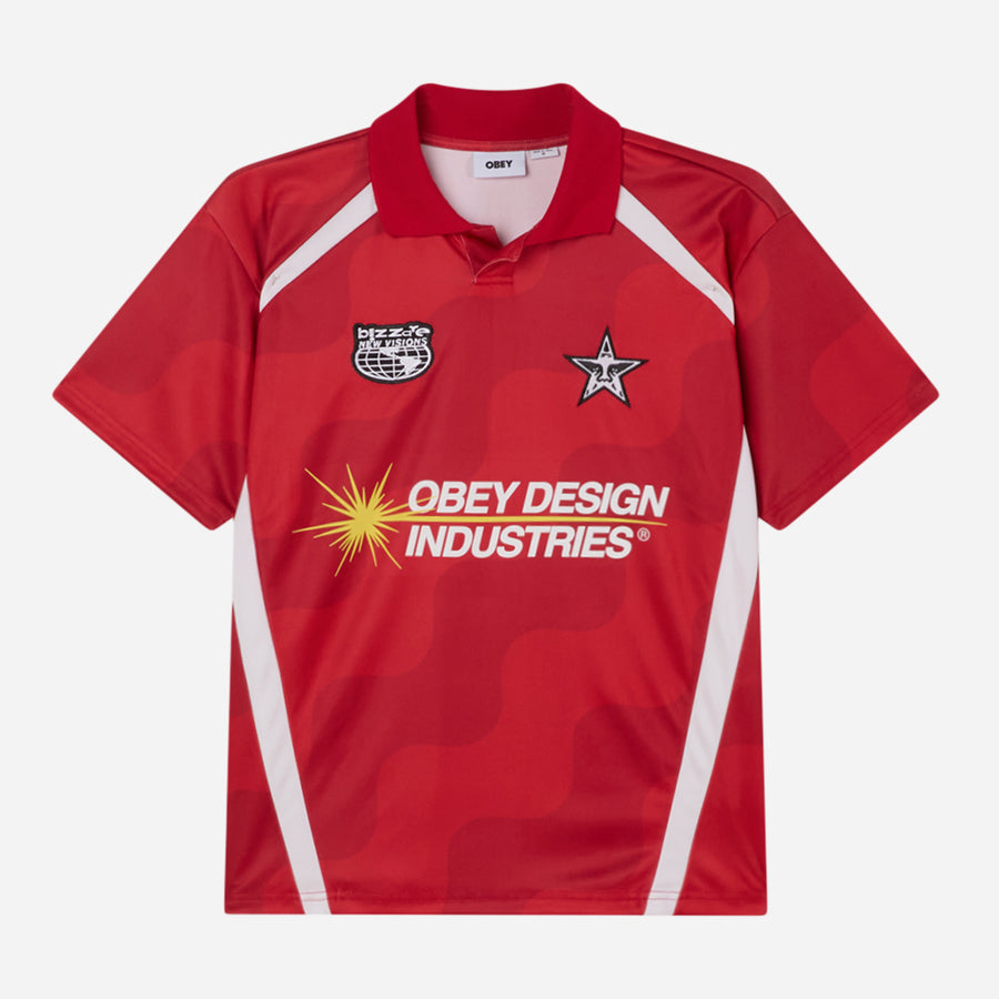 Obey Soccer Jersey - Red Multi
