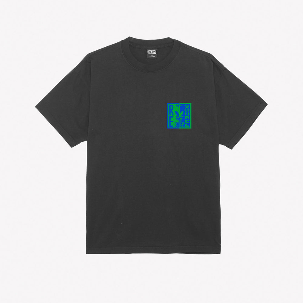 Re Source Heavyweight T-Shirt - Jet Black