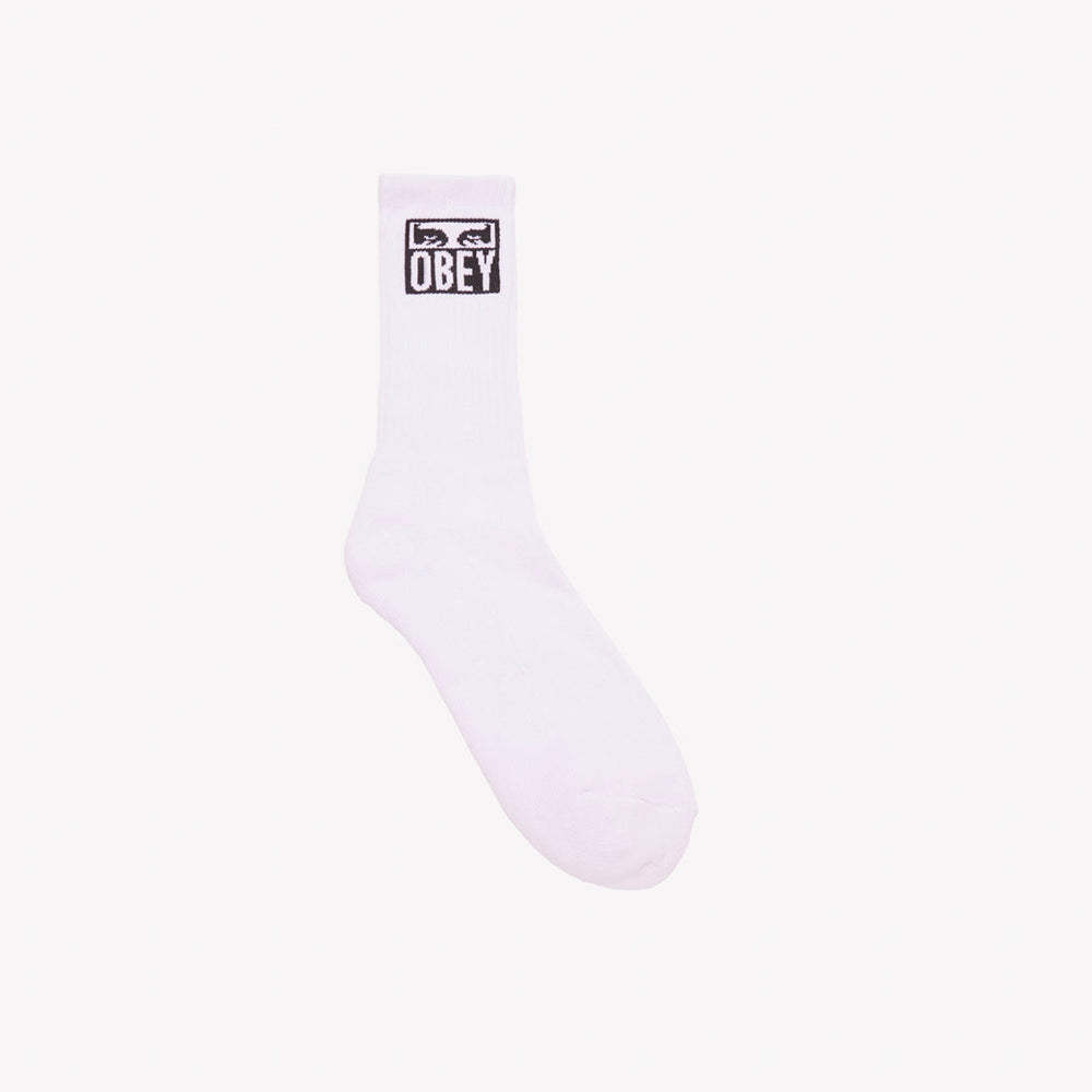 Eyes Icon Socks - White