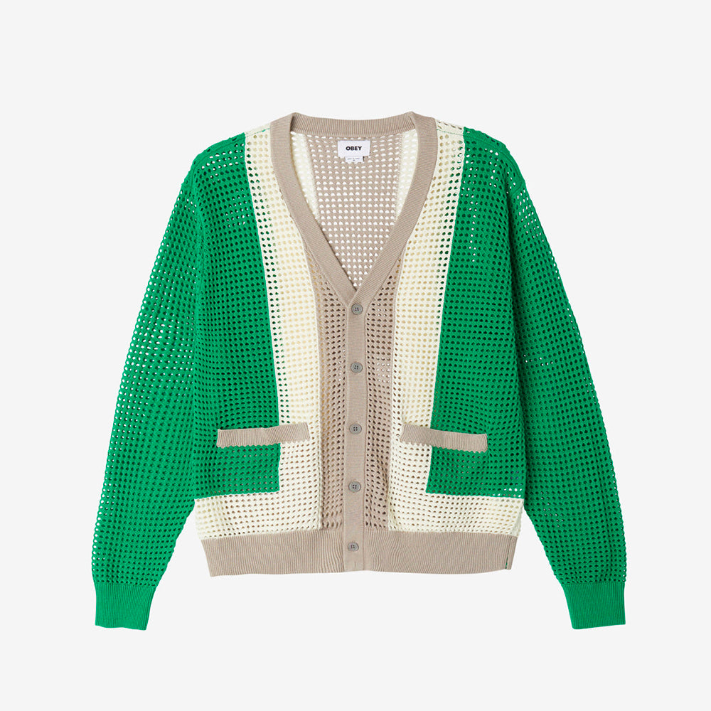 Anderson 60's Cardigan - Green Multi