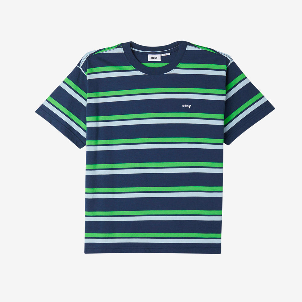 Distance Stripe T-Shirt - Academy Navy