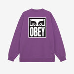 Eyes Icon II Heavyweight Crewneck - Dewberry