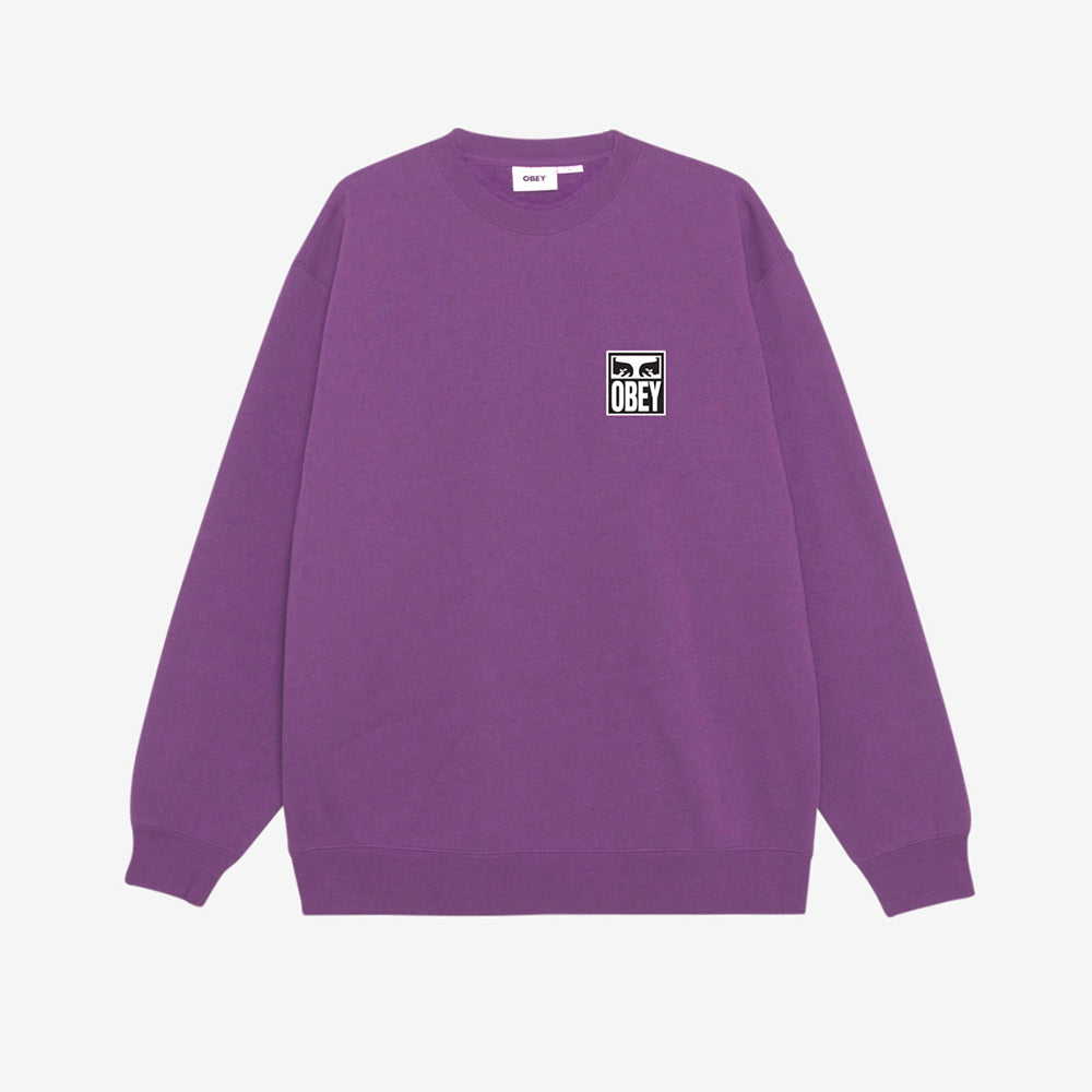 Eyes Icon II Heavyweight Crewneck - Dewberry