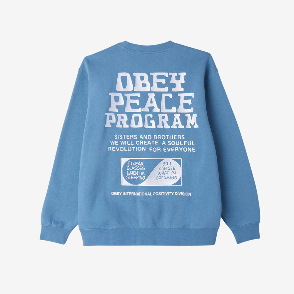 Peace Program Crewneck - Coronet Blue