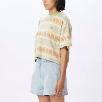 Esther Cropped T-Shirt - Green Fig