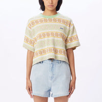 Esther Cropped T-Shirt - Green Fig