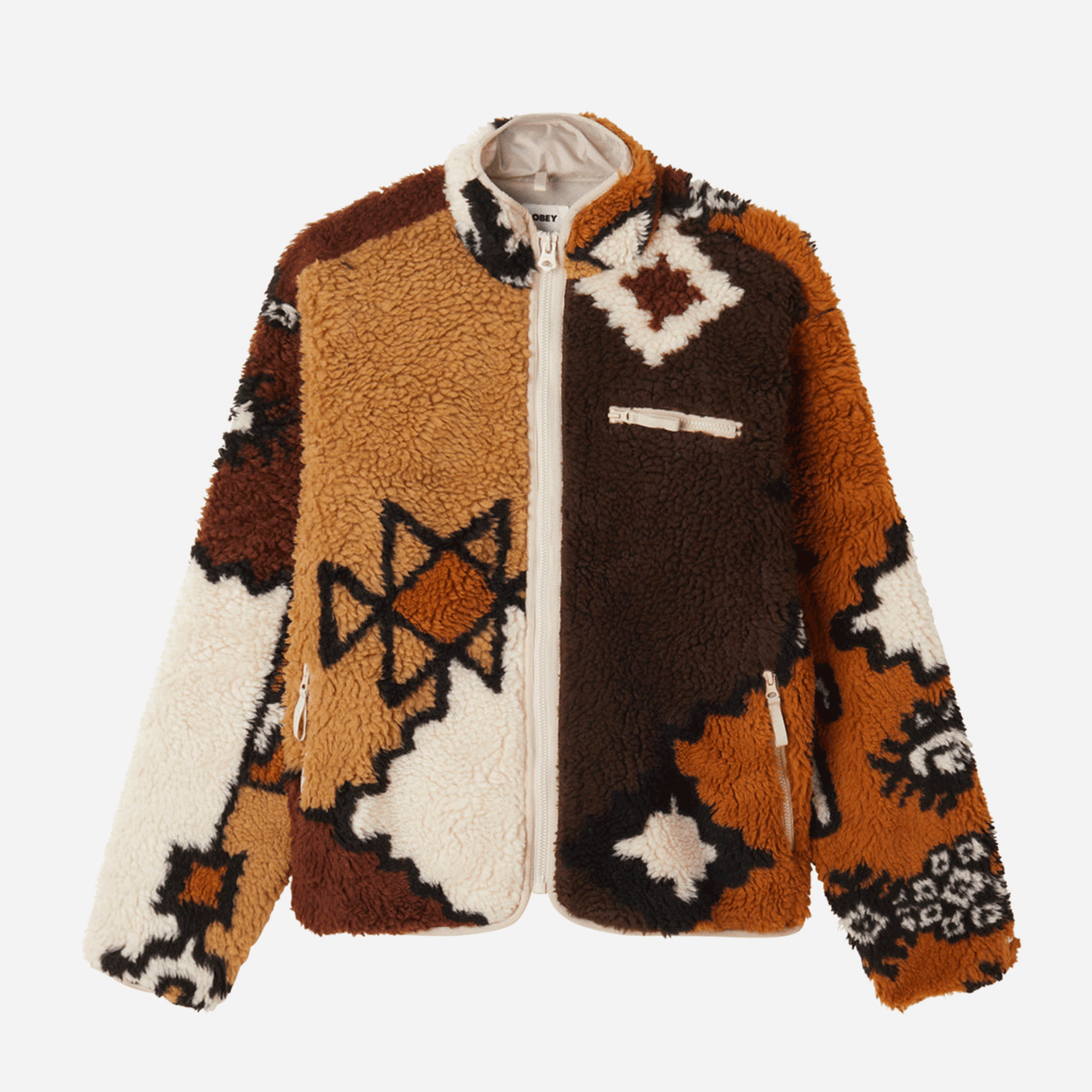 Moroccan Rug Sherpa Jacket