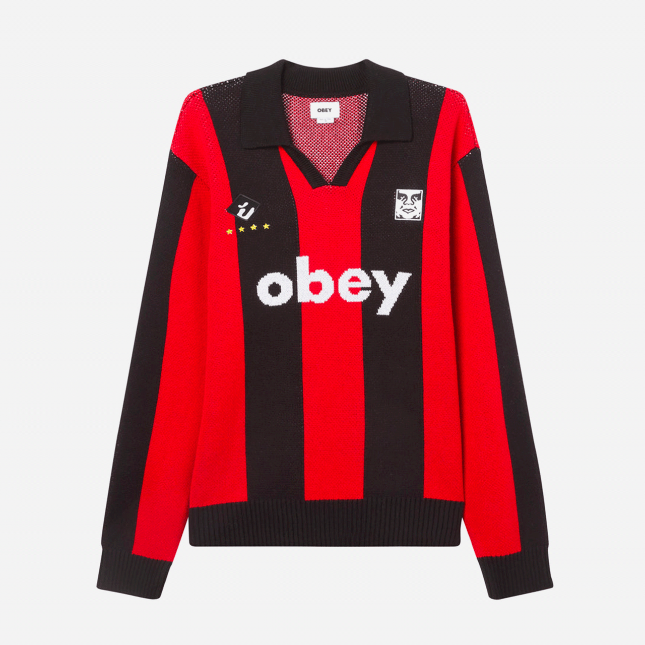 Soccer Jersey Sweater - Red Multi