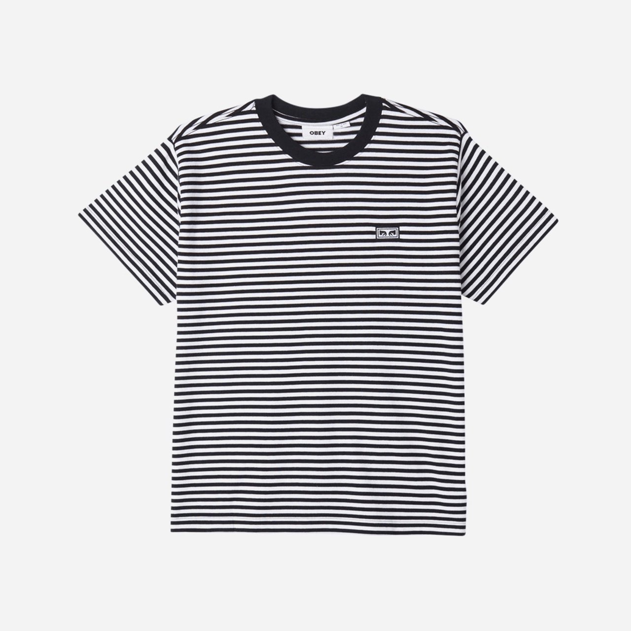 Established Works Eyes Stripe T-Shirt - Black Multi