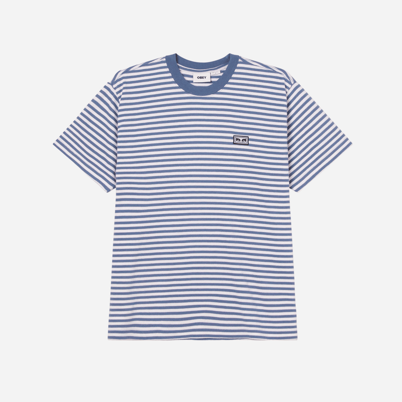 Established Works Eyes Stripe T-Shirt - Coronet Blue