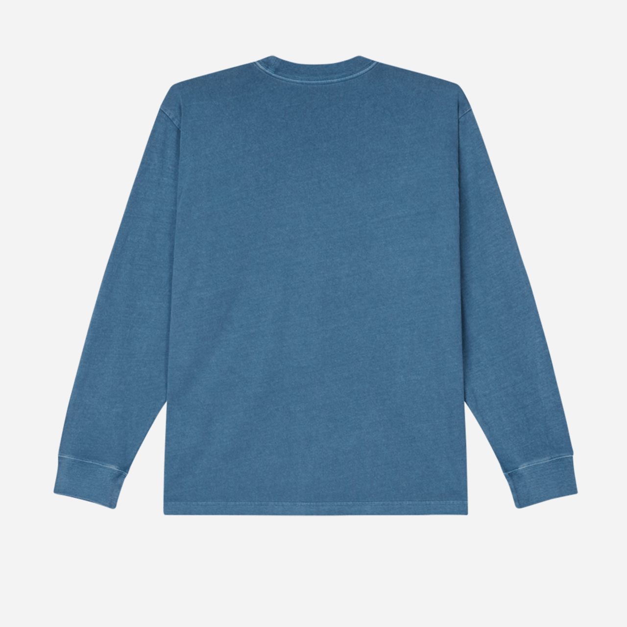 Obey Lowercase Pigment Tee Long Sleeve - Coronet Blue