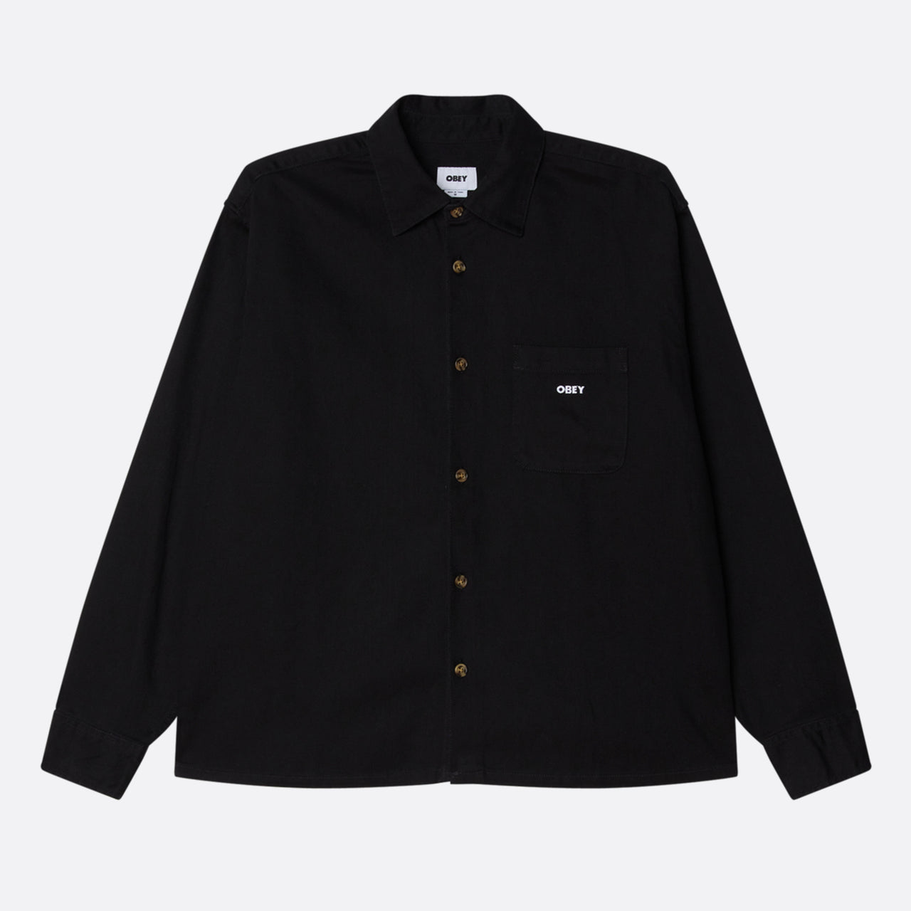 Obey Pablo Denim Shirt - Black Faded Wash