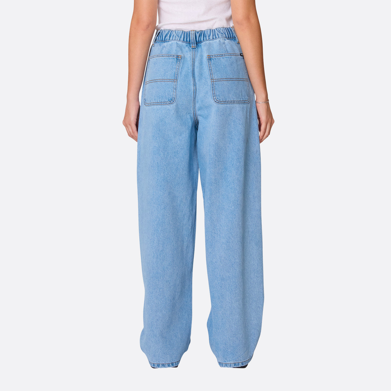 Obey Leah III Baggy DBL Knee Denim - Cirrus Wash