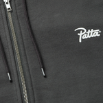 Patta Classic Zip-Up Hooded Sweater - Forged Iron