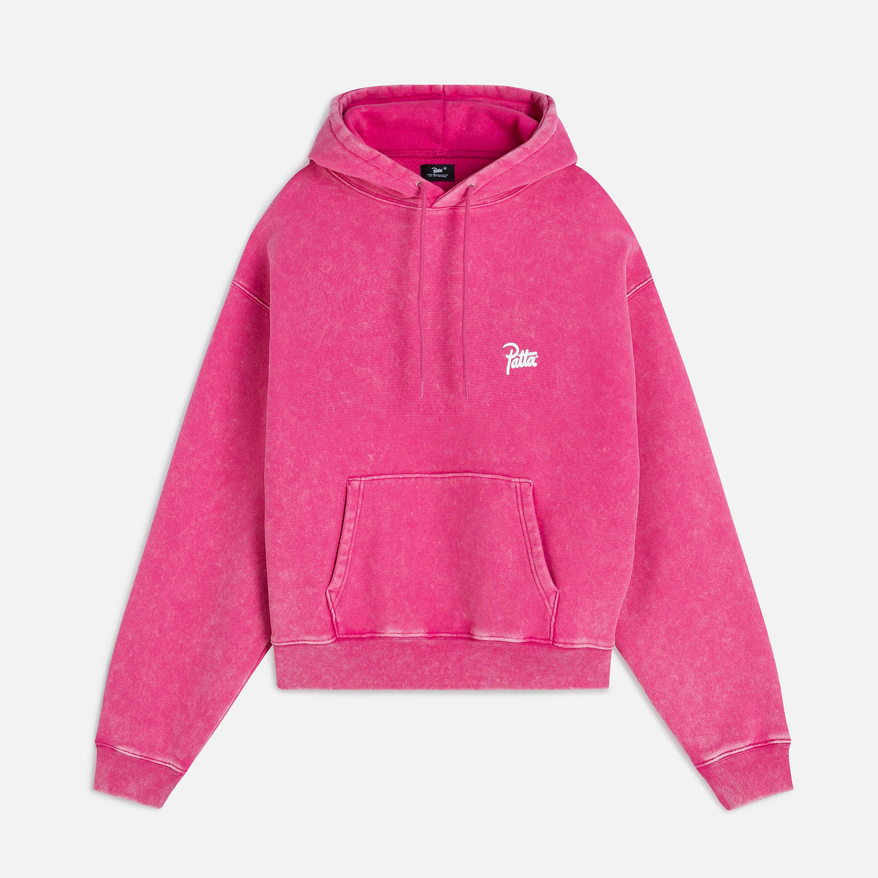 Patta Classic Washed Hooded Sweater - Fuchsia Red