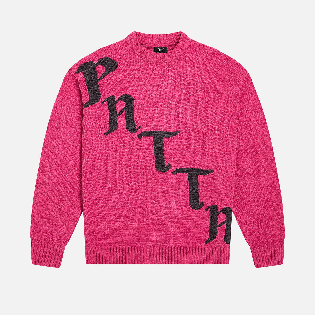 Patta Chenille Knitted Sweater - Fuchsia Red
