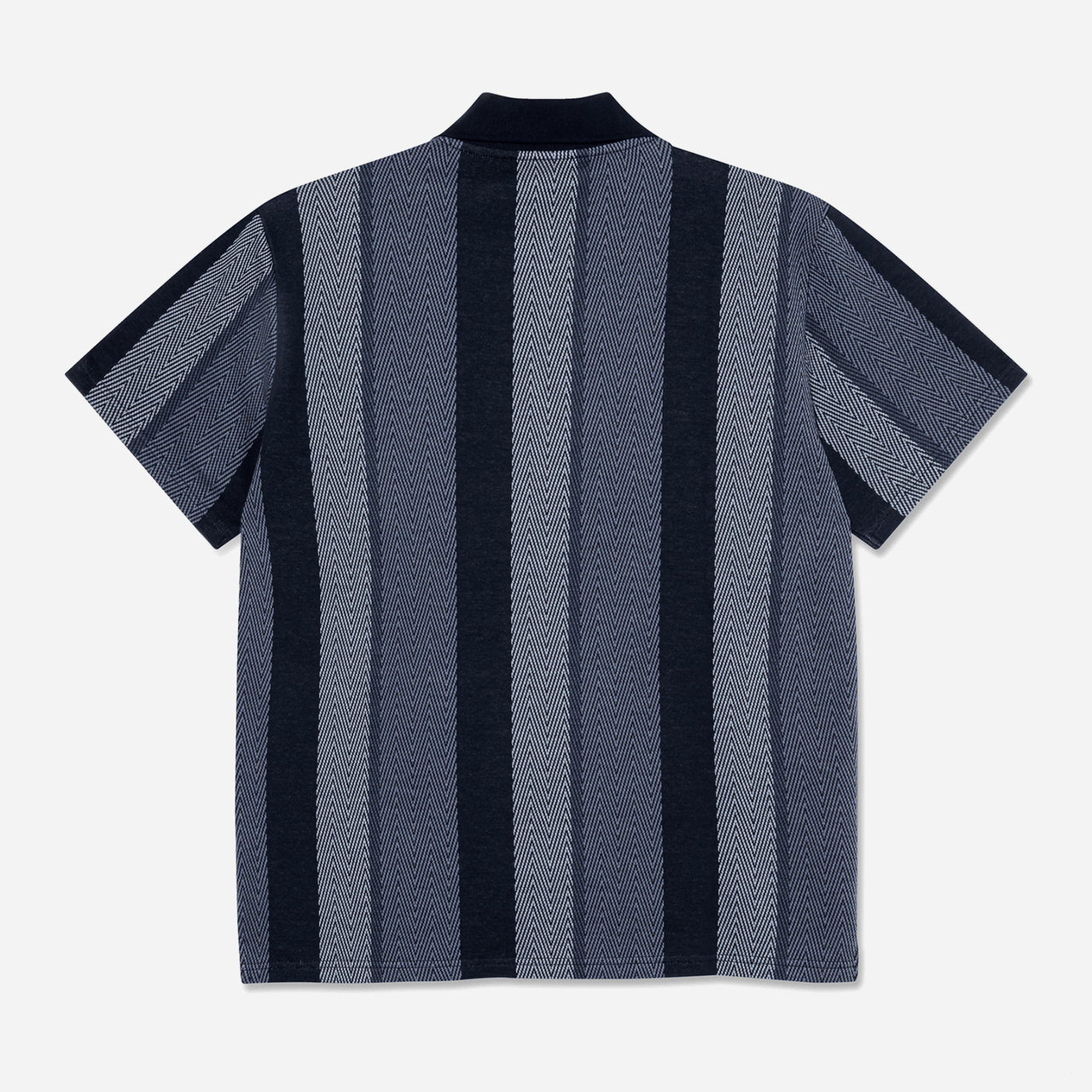 Jacques Polo Shirt / Herringbone - Blue