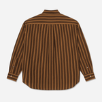 Ben Shirt Long Sleeve - Brown Stripes